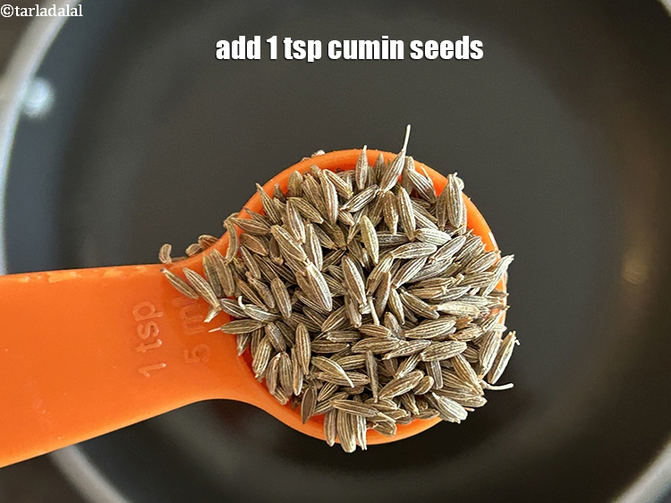 Step 10 – Add 1 tsp cumin seeds.