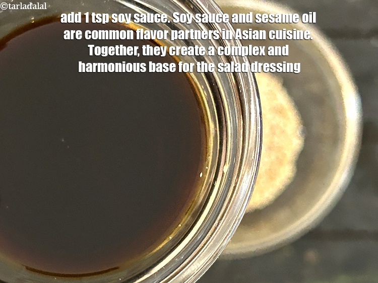 Step 10 – Add&nbsp;<meta charset="UTF-8" />1 tsp&nbsp;<a href="glossary-soy-sauce-soya-sauce-864i">soy sauce</a>.&nbsp;Soy sauce and sesame oil are common flavor partners in …