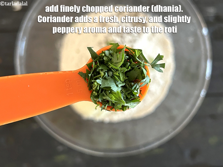 Step 10 – Add <meta charset="UTF-8" />3 tsp&nbsp;finely&nbsp;<a href="glossary-chopped-coriander-783i">chopped coriander (dhania)</a>. Coriander adds a fresh, citrusy, and slightly …