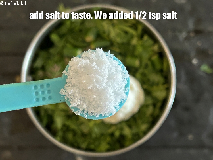 Step 10 – Add salt to taste. We added 1/2&nbsp;tsp salt.