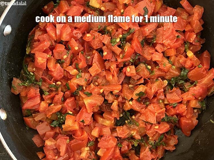 Step 10 – Cook on a medium flame for 1 minute.