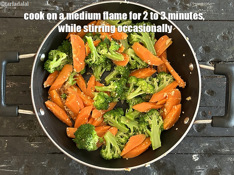 Step 17 – Cook on a medium flame for 2 to 3 minutes, while stirring occasionally.