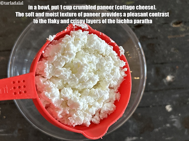 Step 10 – In a bowl, put 1 cup <a href="https://www.tarladalal.com/glossary-crumbled-paneer-997i">crumbled paneer (cottage cheese)</a>. The soft and moist …