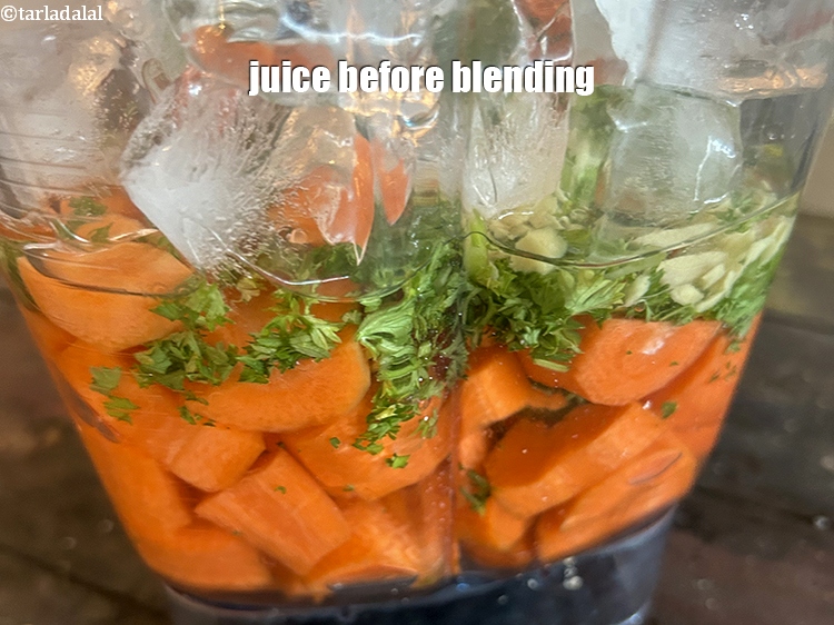 Step 12 – Juice before blending.