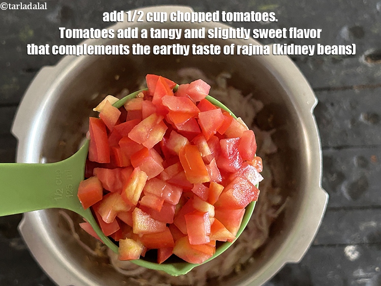 Step 14 – Add&nbsp;<meta charset="UTF-8" />1/2 cup&nbsp;<a href="glossary-chopped-tomatoes-779i">chopped tomatoes</a>.&nbsp;Tomatoes add a tangy and slightly sweet flavor that complements …