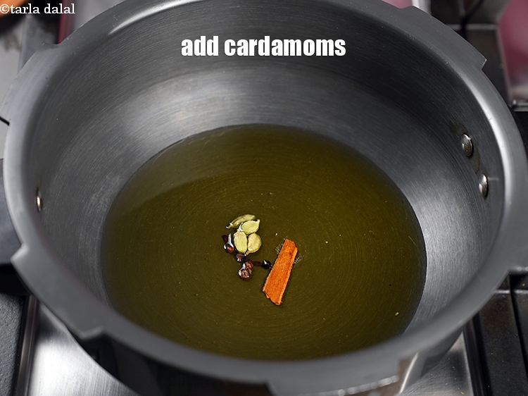 Step 10 – Add 4 cardamoms.