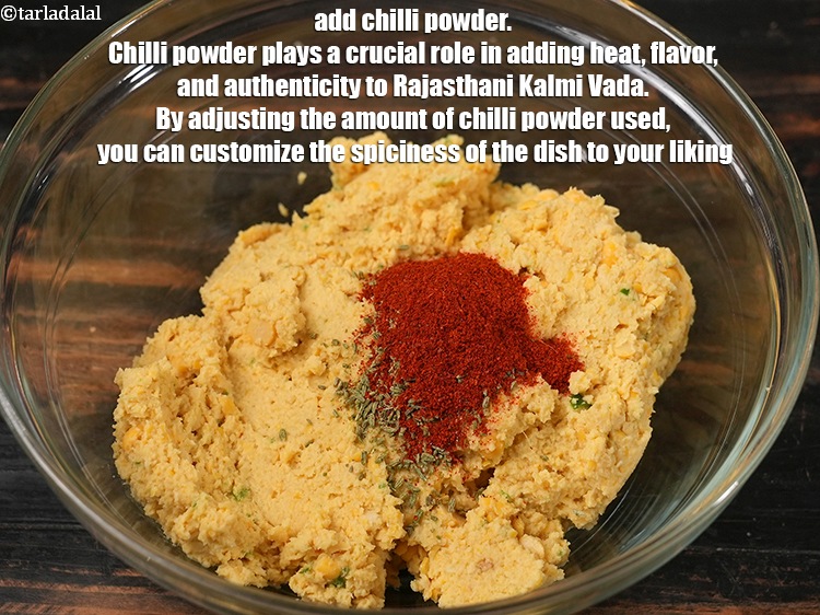 Step 10 – Add 1 tsp&nbsp;<a href="https://www.tarladalal.com/glossary-chilli-powder-red-chilli-powder-339i">chilli powder</a>. Chilli powder plays a crucial role in adding heat, flavor, …