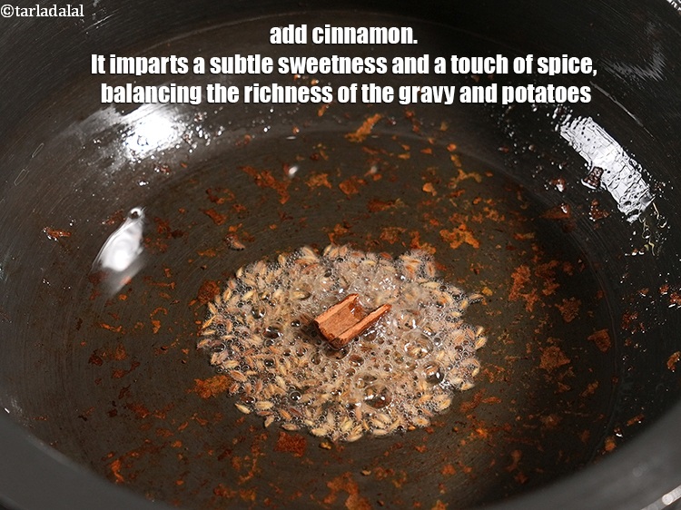 Step 10 – Add 1 <a href="https://www.tarladalal.com/glossary-cinnamon-dalchini-346i">cinnamon (dalchini)</a>. It imparts a subtle sweetness and a touch of spice, …