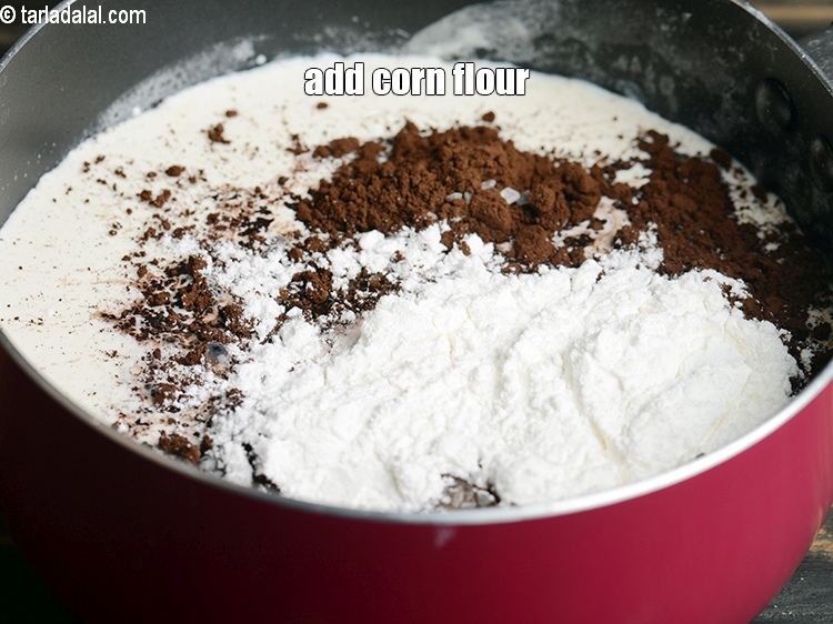 Step 10 – Add 2&frac12; tbsp corn flour.