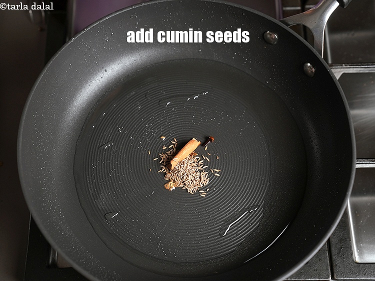 Step 10 – Add &frac12; tsp cumin seeds.