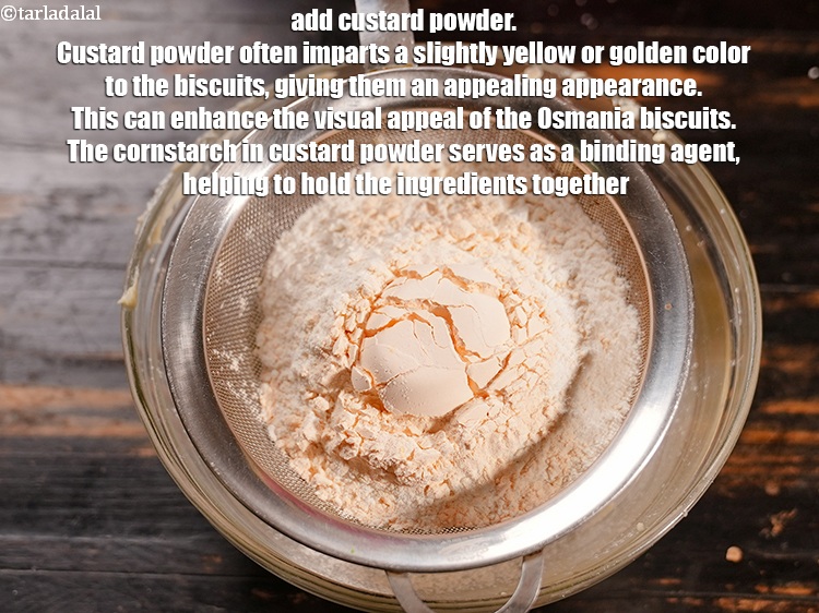 Step 10 – Add 2 tbsp <a href="https://www.tarladalal.com/glossary-custard-powder-512i">custard powder</a>. Custard powder often imparts a slightly yellow or golden …