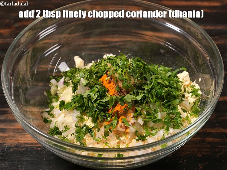 Step 24 – Add 2 tbsp&nbsp;finely&nbsp;<a href="https://www.tarladalal.com/glossary-chopped-coriander-783i">chopped coriander (dhania)</a>.