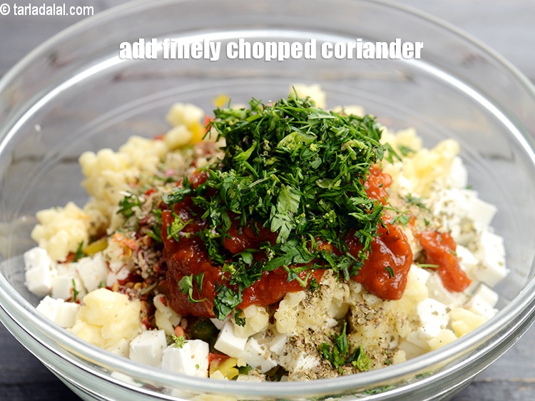 Step 10 – Add 1 tbsp finely chopped coriander.