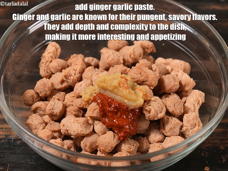 Step 10 – Add 1 tbsp <a href="https://www.tarladalal.com/glossary-ginger-adrak-453i">ginger (adrak)</a>&nbsp;<a href="https://www.tarladalal.com/glossary-garlic-paste-lehsun-ki-paste-lahsun-ki-paste-350i">garlic (lehsun) paste</a>. Ginger and garlic are known for …