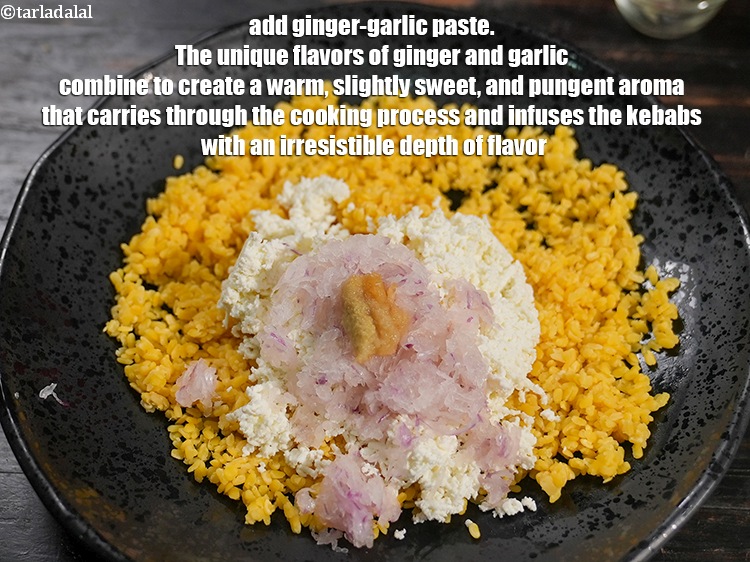 Step 11 – Add 1 tsp <a href="https://www.tarladalal.com/glossary-ginger-garlic-paste-adrak-lehsun-ki-pate-adrak-lahsun-ki-paste-939i">ginger-garlic (adrak-lehsun) paste</a>. The unique flavors of ginger and garlic combine …
