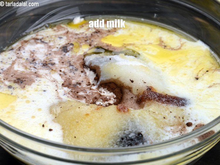 Step 10 – Add 1 cup milk.