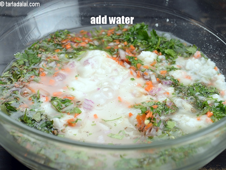 Step 12 – Add 3 cups of water.
