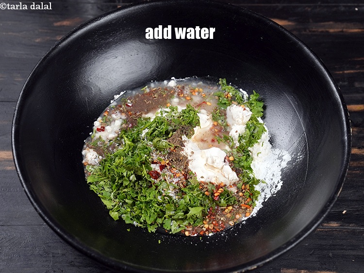 Step 10 – Add 5 tbsp of water.<br /> &nbsp;