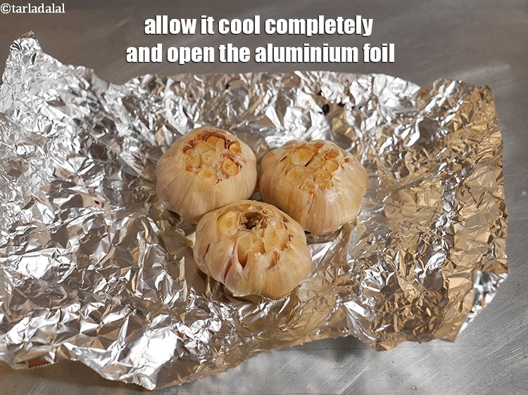 Step 10 – Allow it cool completely and open the aluminium foil.
