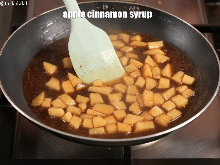Step 10 – Apple cinnamon syrup is ready, keep aside to cool it slightly.
