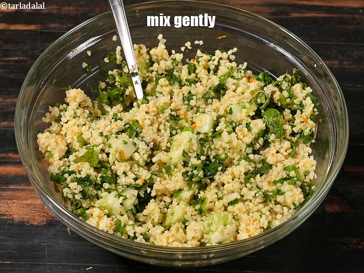 Step 22 – Mix gently.