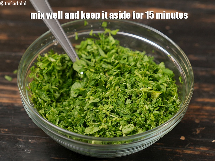 Step 10 – Mix well and keep it aside for 15 minutes.