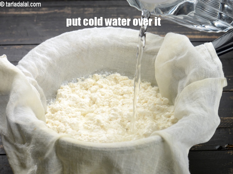 Step 7 – Put cold water over it.