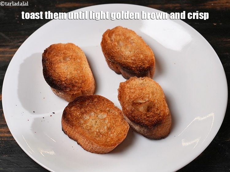 Step 11 – Toast them until light golden brown and crisp.