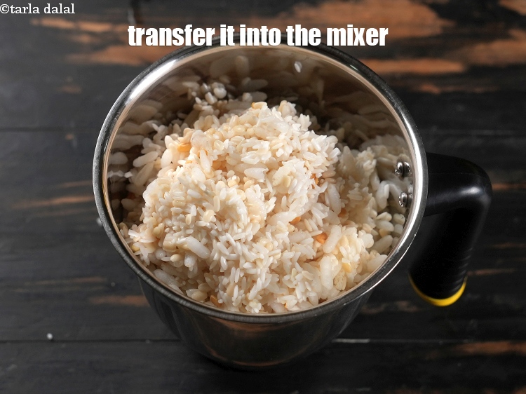 Step 10 – Transfer it into the mixer.