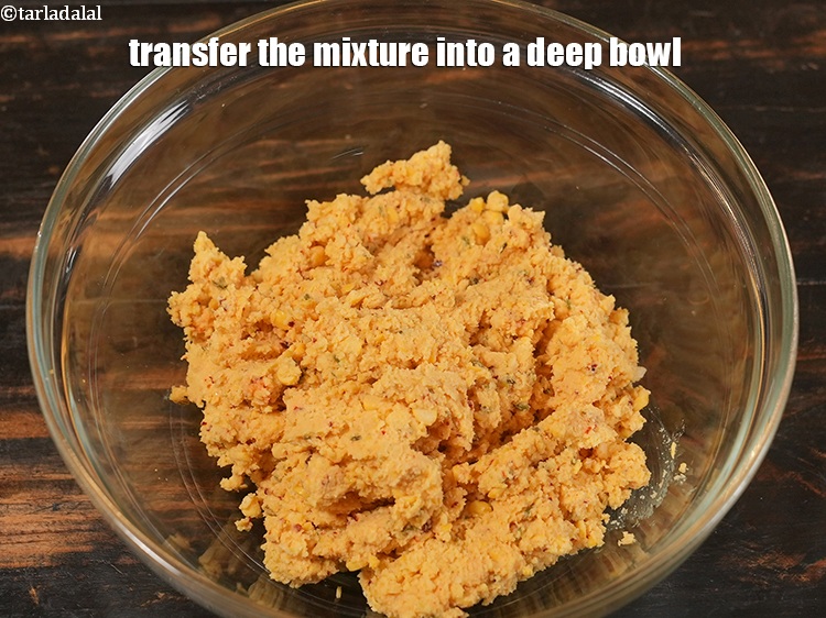 Step 10 – Transfer the mixture into a deep bowl.