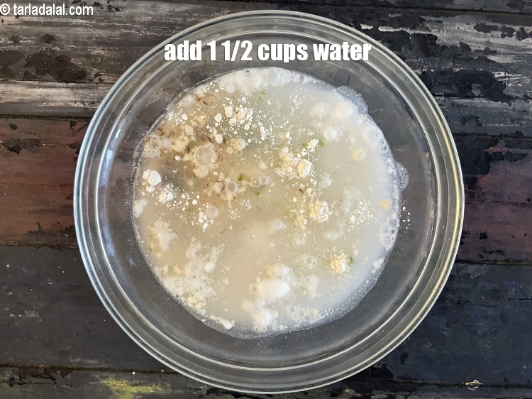 Step 13 – Add 1 1/2&nbsp;cups of water.