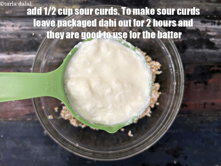 Step 10 – Add the 1/2 cup sour curds. To make curds sour, I leave out my packaged …