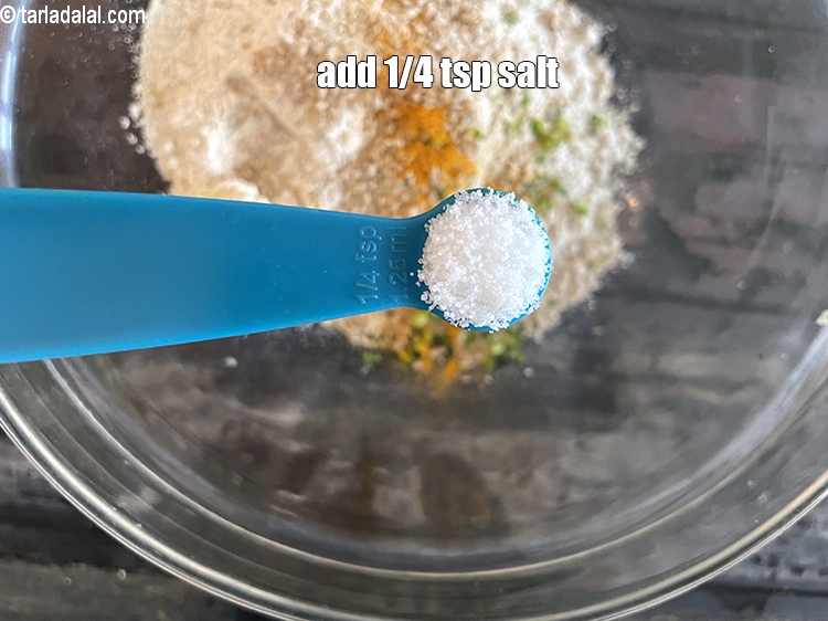 Step 10 – Add salt to taste. We added 1/4 tsp salt.