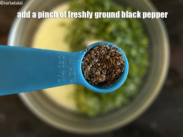 Step 10 – Add&nbsp;<meta charset="UTF-8" />&nbsp;<a href="glossary-freshly-ground-black-pepper-kalimirch-powder-kali-mirch-ka-powder-567i">freshly ground black pepper (kalimirch)</a>&nbsp;to taste.