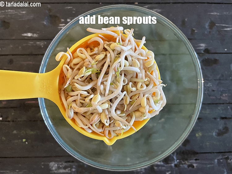Step 10 – Add&nbsp;<meta charset="UTF-8" />1 cup&nbsp;<a href="glossary-bean-sprouts-193i">bean sprouts</a>&nbsp;, washed and drained.