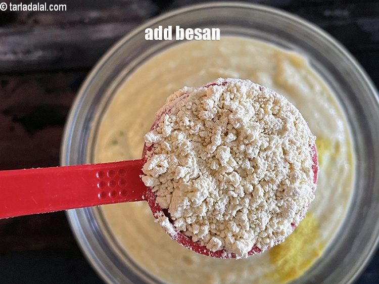 Step 17 – Add&nbsp;<meta charset="UTF-8" />1 tbsp&nbsp;<a href="glossary-besan-chana-dal-flour-bengal-gram-flour-952i">besan (bengal gram flour)</a>.