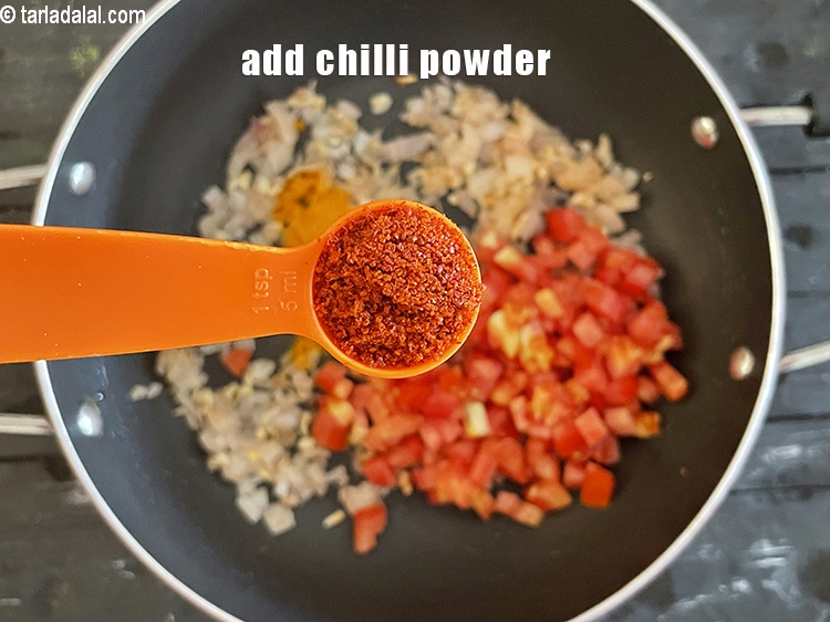Step 29 – <meta charset="UTF-8" /> Add&nbsp;1 tsp&nbsp;<a href="glossary-chilli-powder-red-chilli-powder-339i">chilli powder</a>.