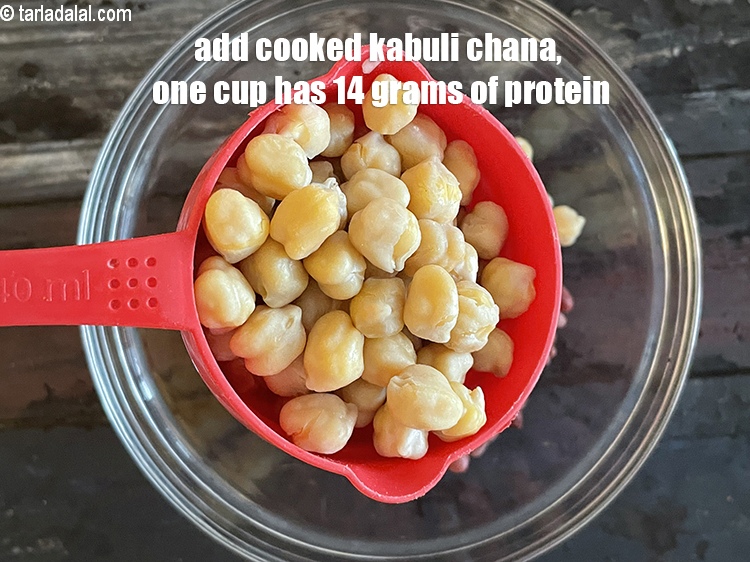 Step 17 – Add&nbsp;<meta charset="UTF-8" />1 1/2 cups&nbsp;soaked and&nbsp;<a href="glossary-boiled-kabuli-chana-1354i">boiled kabuli chana (white chick peas)</a>.&nbsp;One cup of cooked …