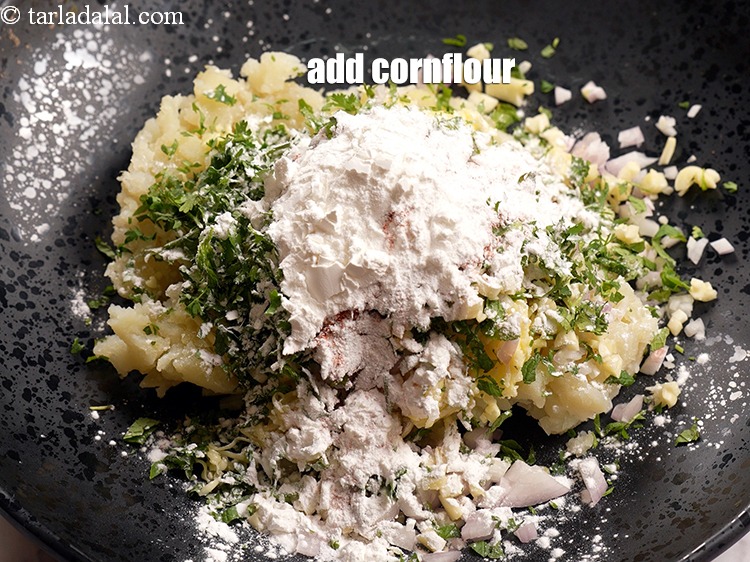 Step 10 – Add 2 tbsp&nbsp;<a href="https://www.tarladalal.com/glossary-cornflour-cornstarch-maize-starch-corn-flour-112i">cornflour</a>.&nbsp;