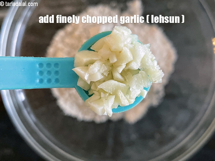 Step 10 – Add&nbsp;<meta charset="UTF-8" />1/2 tsp&nbsp;finely&nbsp;<a href="glossary-chopped-garlic-790i">chopped garlic (lehsun)</a>.