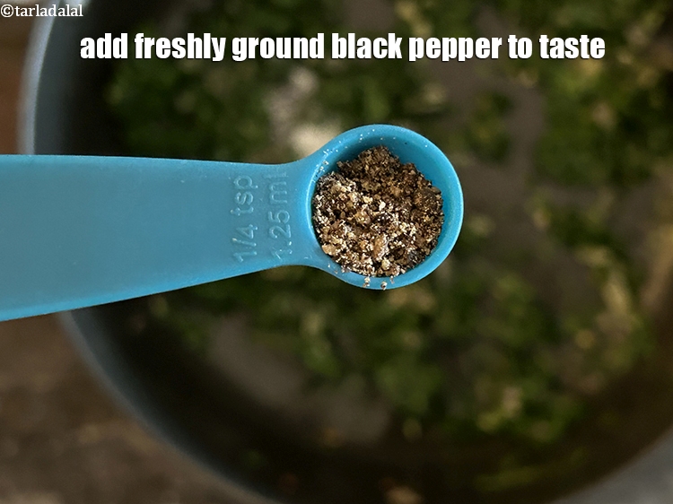 Step 19 – Add freshly ground black pepper to taste.