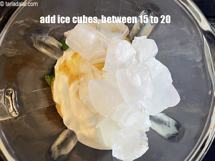 Step 11 – Add ice cubes. You can add 15 to 20 ice cubes.