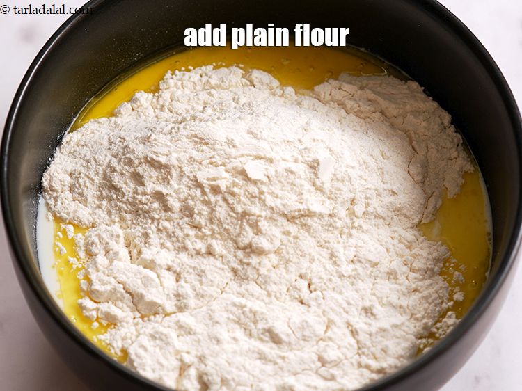 Step 10 – Add 1 cup plain flour.