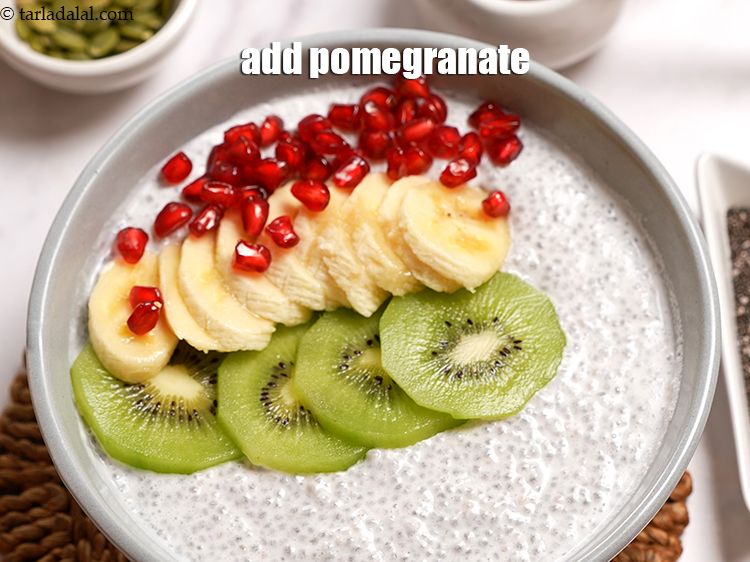 Step 10 – Add 2 tbsp <a href="https://www.tarladalal.com/glossary-pomegranate-anar-587i">pomegranate (anar)</a>.