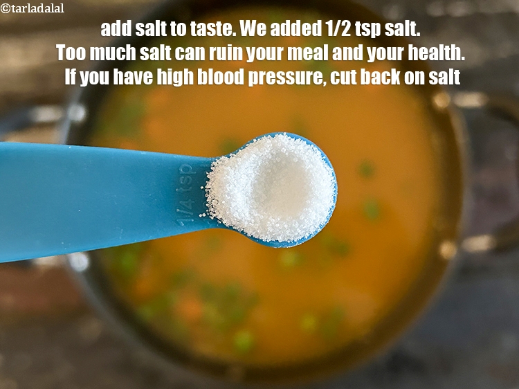 Step 11 – <meta charset="UTF-8" />Add salt to taste. We added 1/2&nbsp;tsp salt.&nbsp;Salt brings out natural flavours and …