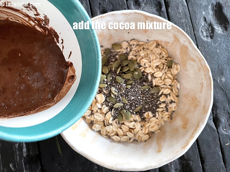 Step 11 – Then add the cocoa mixture.