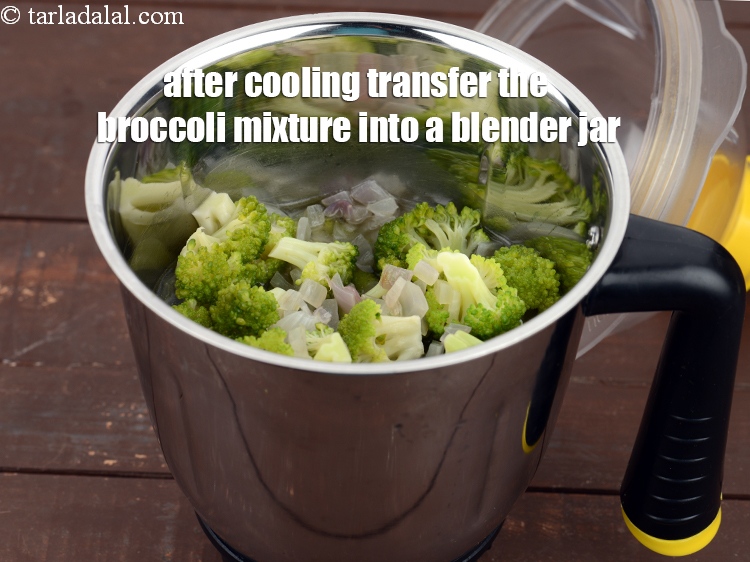 Step 10 – To make <strong>broccoli soup recipe | Indian broccoli soup without cream | healthy broccoli soup, …