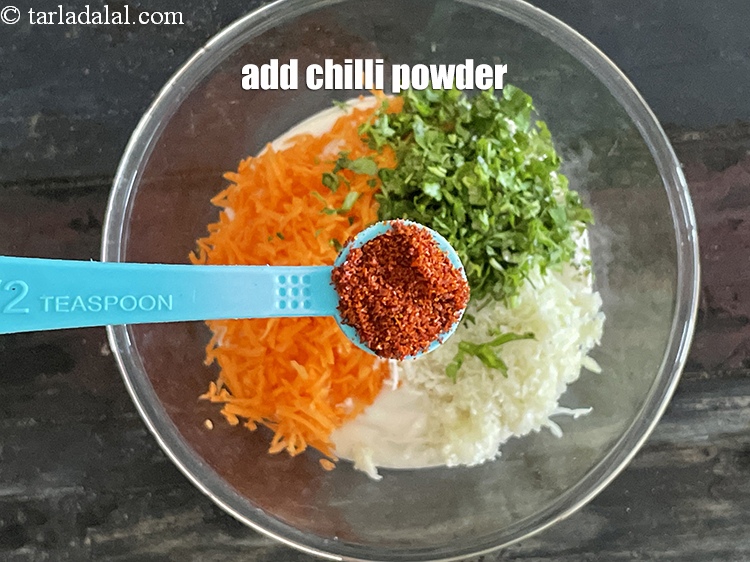 Step 15 – Add&nbsp;<meta charset="UTF-8" />1/2 tsp&nbsp;<a href="glossary-chilli-powder-red-chilli-powder-339i">chilli powder</a>.