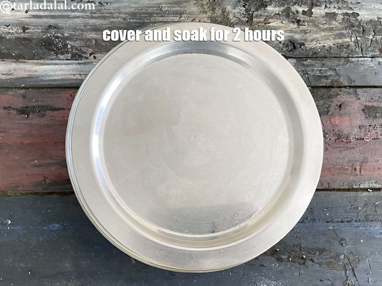 Step 10 – Cover and soak for at least 2 hours.