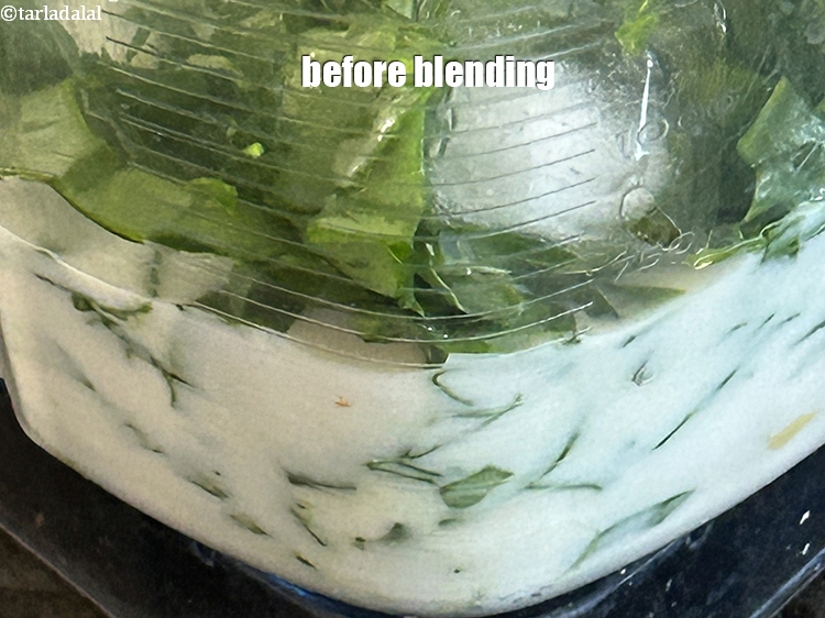 Step 11 – Before blending.